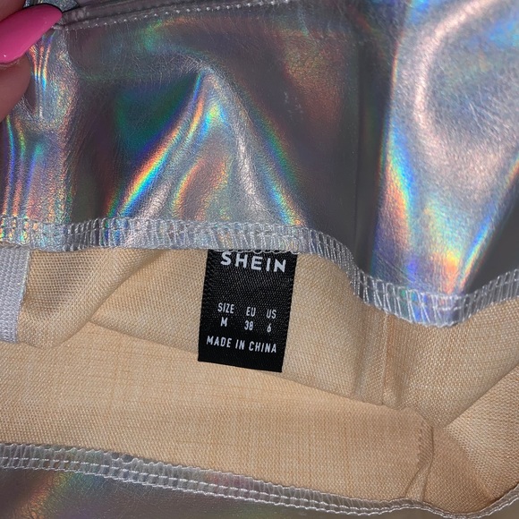 NWT shein zip back split hem pu leather sk… - Picture 13 of 15